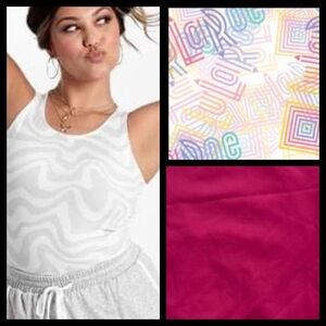 NWOT LuLaRoe Jules Hot Pink Scuba Tank Top